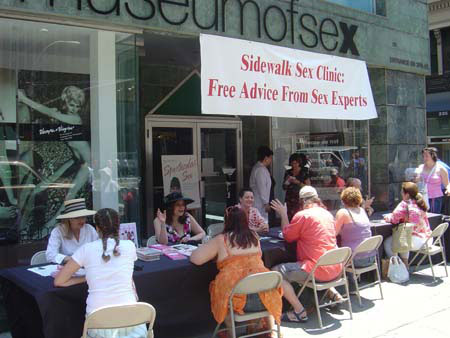 Sidewalk sex clinic