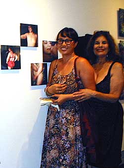 Artist Ying Ang and her muse, Miss V.